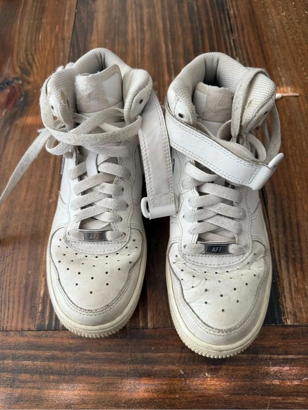 Nike Kids White High-Top Sneakers